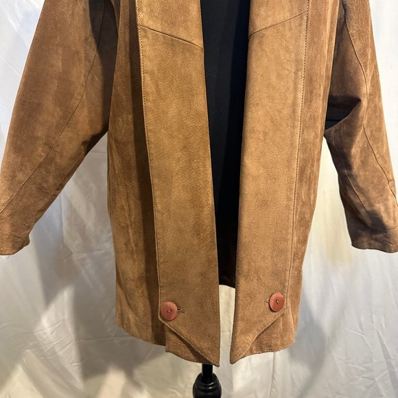 Vintage Suede Oversized Joanie Char 1980’s Jacket - Picture 9 of 16